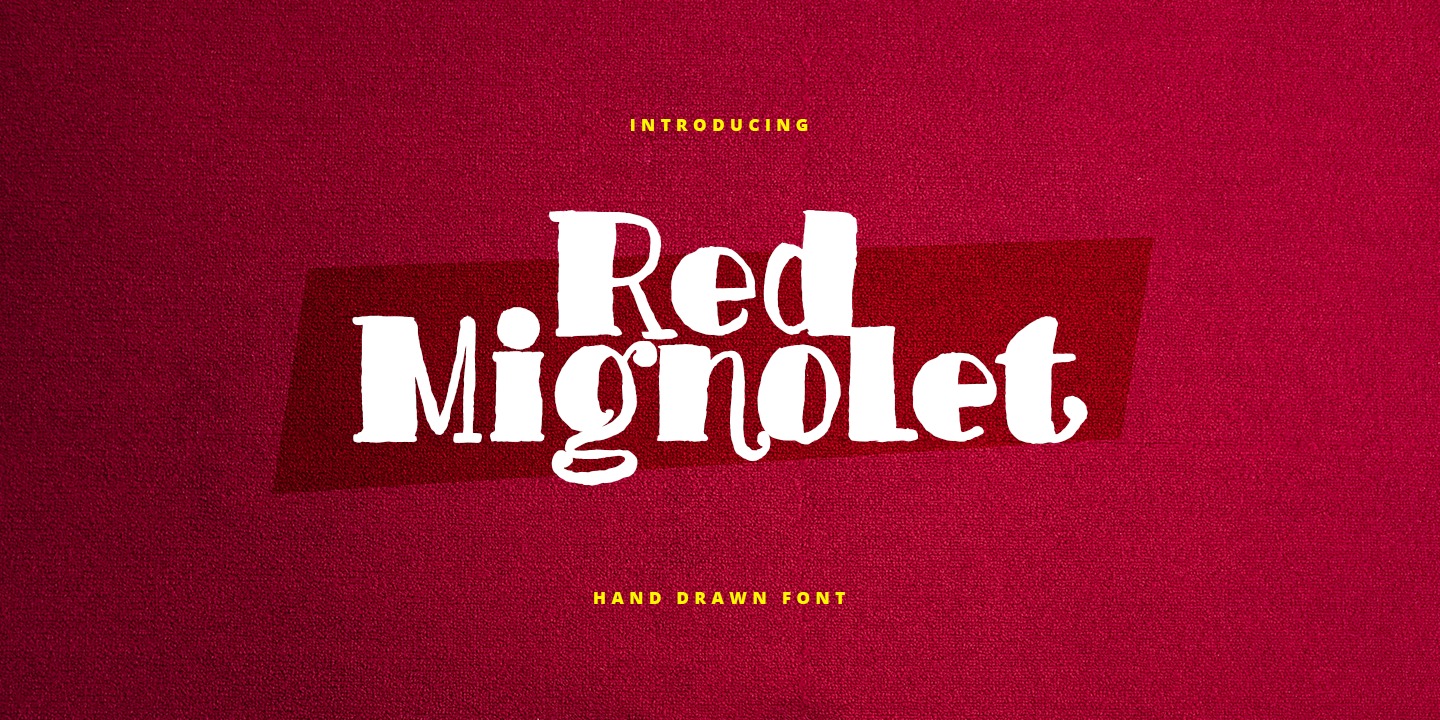 Red Mignolet Font preview